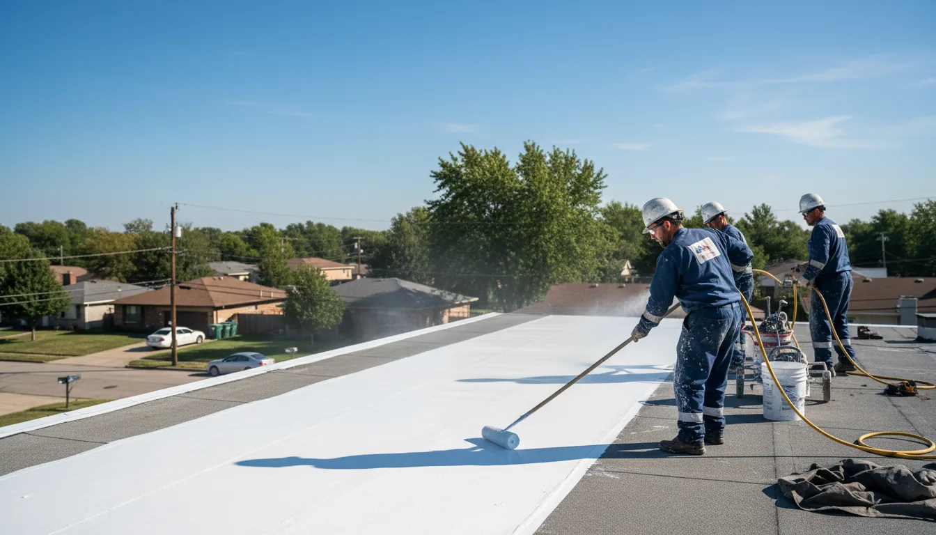 Commercial roof coating in Sandy Spring, MD near me